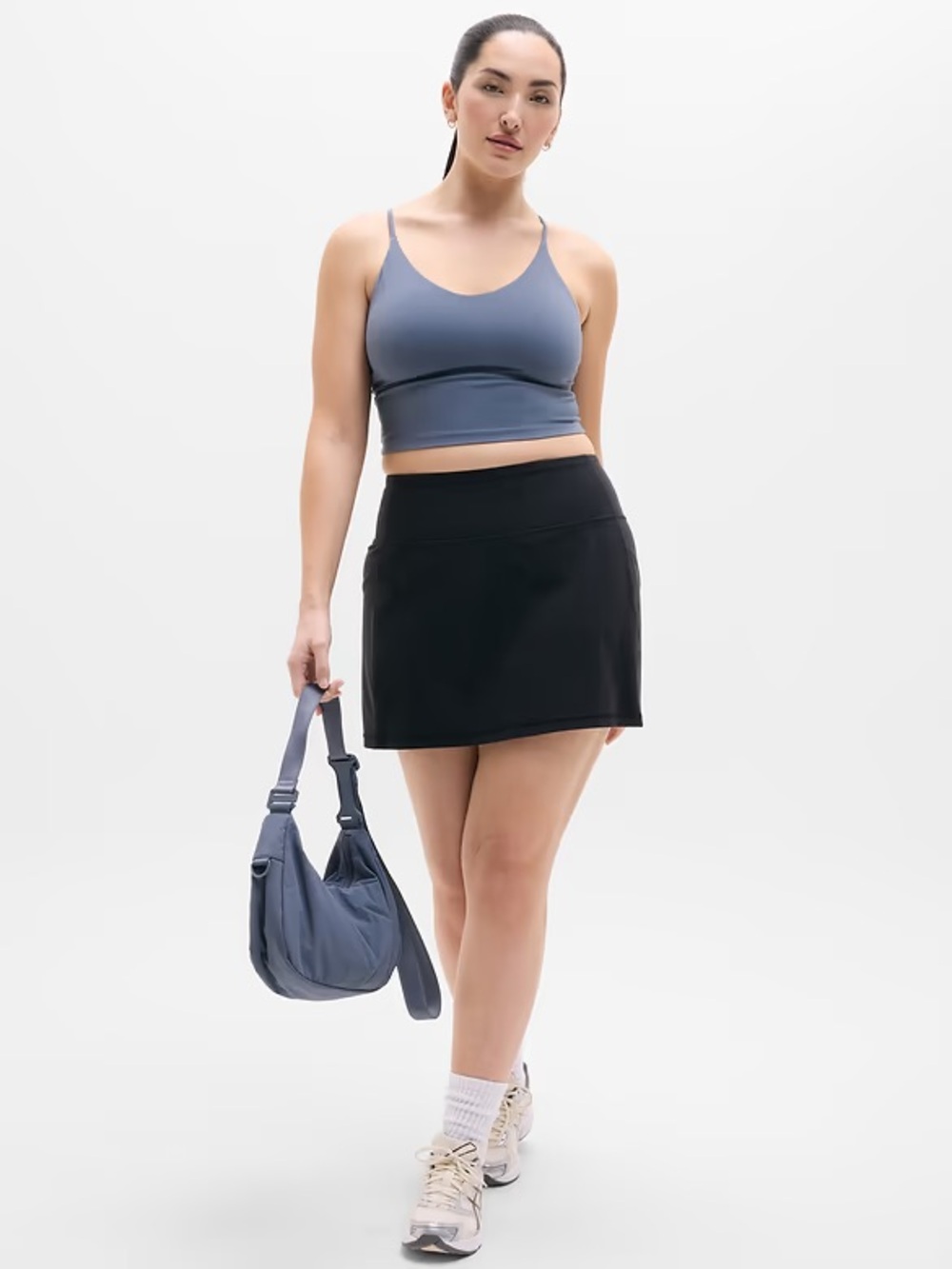 Athleta Salutation Stash High Rise 14.5“ Skort in Black Sz XL